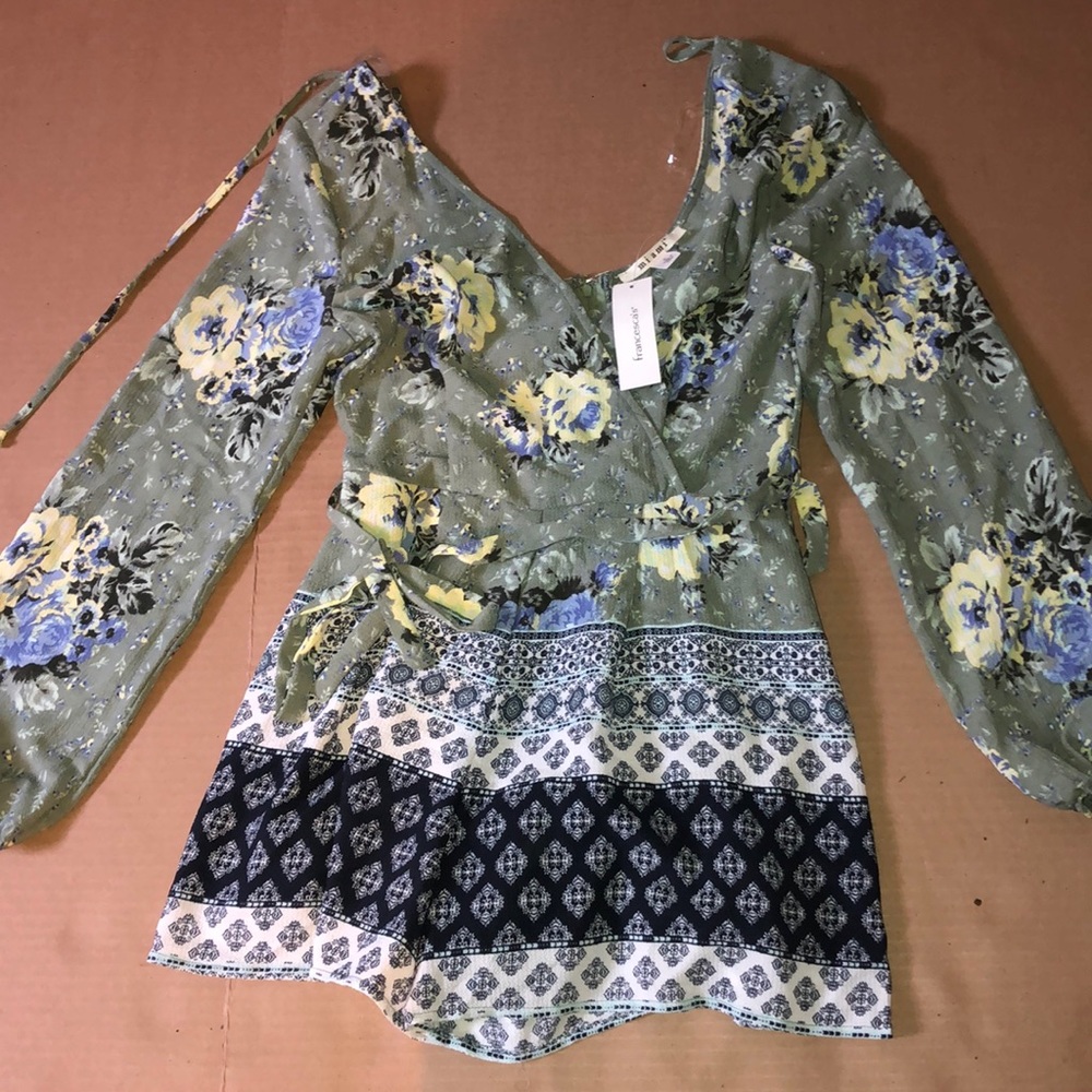 Olive Green romper